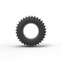 Diecast Dune buggy rear tire 8 Scale 1:25 - Thumbnail 5