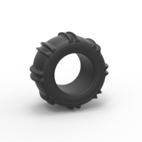 Diecast Dune buggy rear tire 9 Scale 1:25 - Thumbnail 1