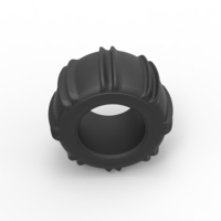 Diecast Dune buggy rear tire 9 Scale 1:25 - Thumbnail 6