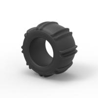 Diecast Dune buggy rear tire 9 Scale 1:25 - Thumbnail 7