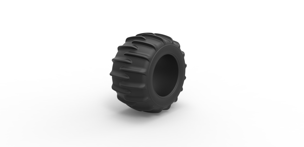 Diecast Dune buggy rear tire 10 Scale 1:25 3D Print 492469