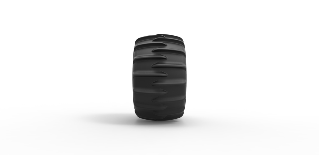 Diecast Dune buggy rear tire 10 Scale 1:25 3D Print 492471