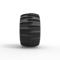 Diecast Dune buggy rear tire 10 Scale 1:25 - Thumbnail 4