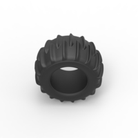 Diecast Dune buggy rear tire 10 Scale 1:25 - Thumbnail 6