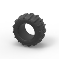 Diecast Dune buggy rear tire 10 Scale 1:25 - Thumbnail 7