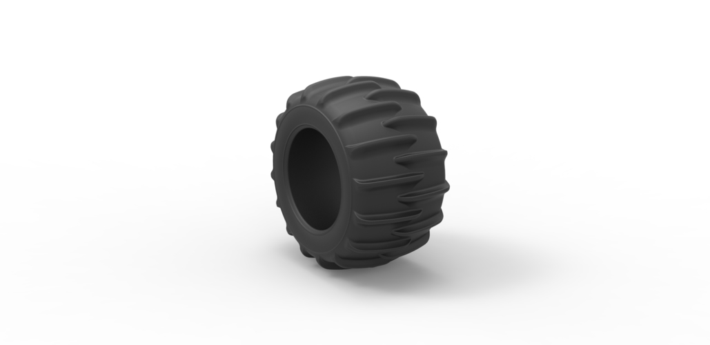 Diecast Dune buggy rear tire 10 Scale 1:25 3D Print 492475