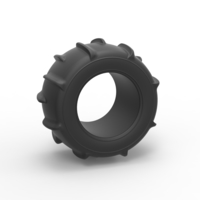 Diecast Dune buggy rear tire 11 Scale 1:25 - Thumbnail 1