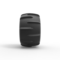 Diecast Dune buggy rear tire 11 Scale 1:25 - Thumbnail 4