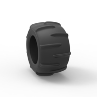 Diecast Dune buggy rear tire 11 Scale 1:25 - Thumbnail 8