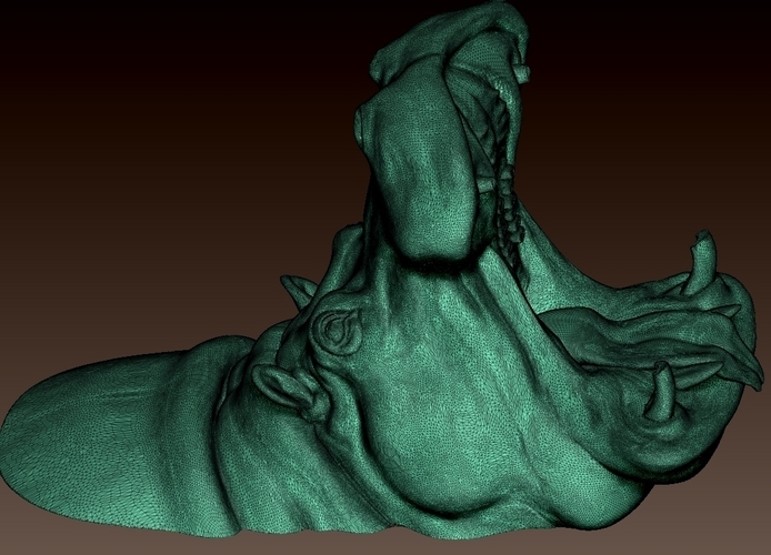 smartphone holder hippopotamus 3D Print 492485