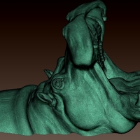 smartphone holder hippopotamus - Thumbnail 1