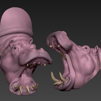 smartphone holder hippopotamus - Thumbnail 2