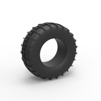 Small Diecast Dune buggy rear tire 12 Scale 1:25 3D Printing 492491