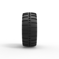 Diecast Dune buggy rear tire 12 Scale 1:25 - Thumbnail 4