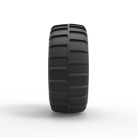 Diecast Dune buggy rear tire 14 Scale 1:25 - Thumbnail 4