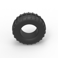 Diecast Dune buggy rear tire 14 Scale 1:25 - Thumbnail 6