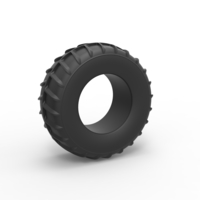 Small Diecast Dune buggy rear tire 15 Scale 1:25 3D Printing 492519