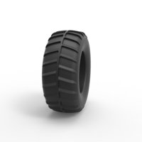 Diecast Dune buggy rear tire 15 Scale 1:25 - Thumbnail 3