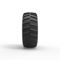 Diecast Dune buggy rear tire 15 Scale 1:25 - Thumbnail 4