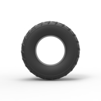 Diecast Dune buggy rear tire 15 Scale 1:25 - Thumbnail 5