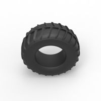 Diecast Dune buggy rear tire 15 Scale 1:25 - Thumbnail 6