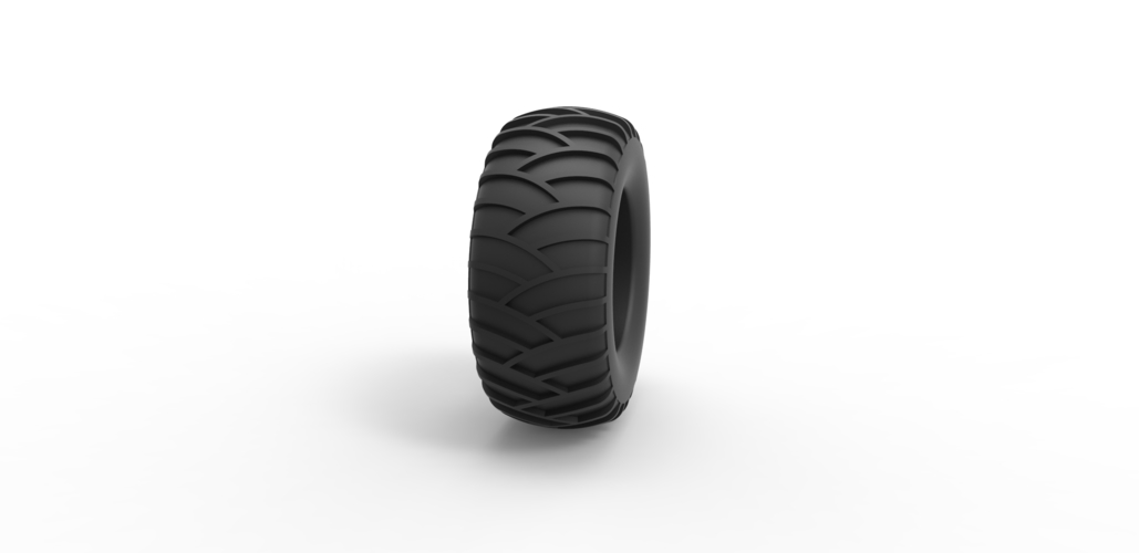 Diecast tire for sand and snow Scale 1:25 3D Print 492529