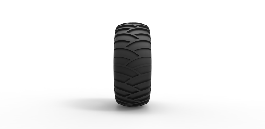 Diecast tire for sand and snow Scale 1:25 3D Print 492530