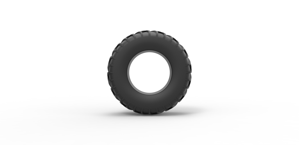 Diecast tire for sand and snow Scale 1:25 3D Print 492531