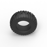 Diecast tire for sand and snow Scale 1:25 - Thumbnail 6