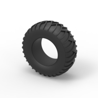 Diecast tire for sand and snow Scale 1:25 - Thumbnail 7