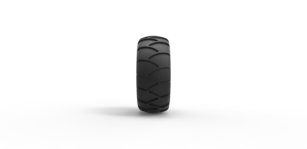 Diecast tire for sand and snow 2 Scale 1:25 3D Print 492538