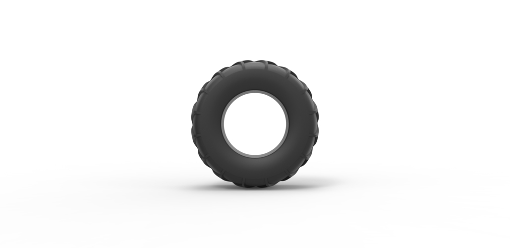 Diecast tire for sand and snow 2 Scale 1:25 3D Print 492539