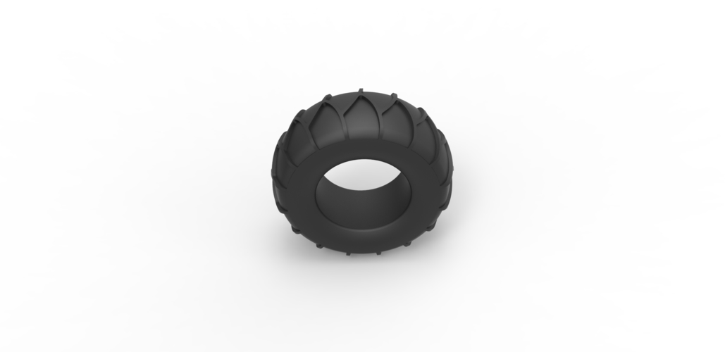 Diecast tire for sand and snow 2 Scale 1:25 3D Print 492540