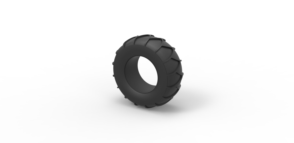 Diecast tire for sand and snow 2 Scale 1:25 3D Print 492541