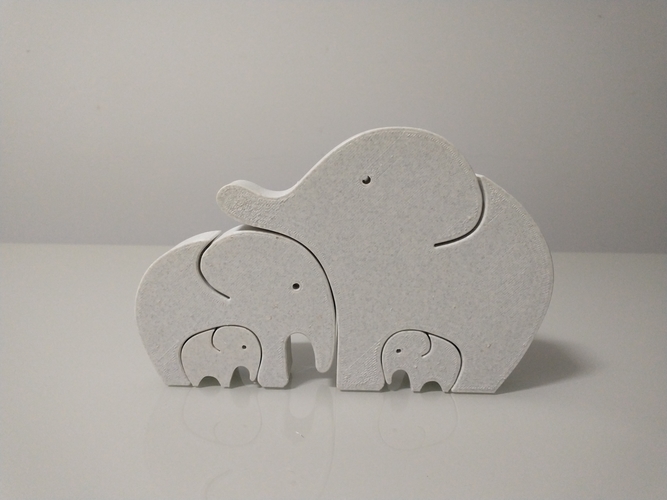 Elephant Family 3D Print 492646