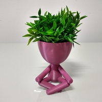 Small Robert Plant Meditating vase/planter 3D Printing 492660