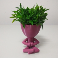 Small Robert Plant Meditating vase/planter 3D Printing 492661