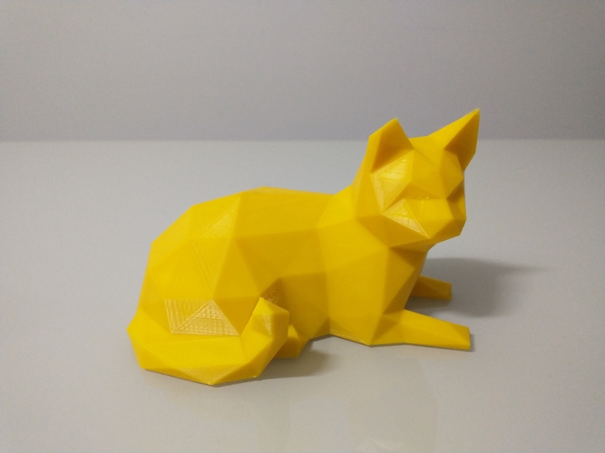 Low Poly Cat 3D Print 492673