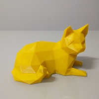 Small Low Poly Cat 3D Printing 492673