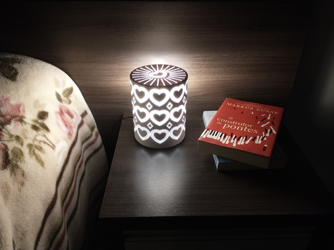 Heart Love Table Lamp 3D Print 492688