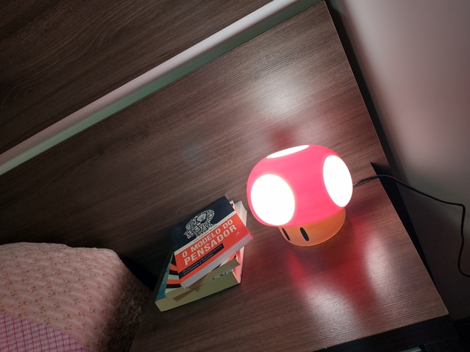 Mario Mushroom Light Lamp 3D Print 492705