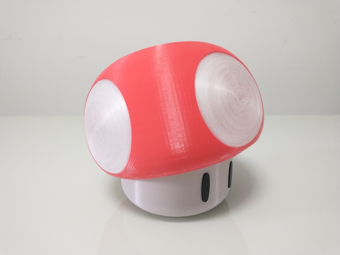 Mario Mushroom Light Lamp 3D Print 492707