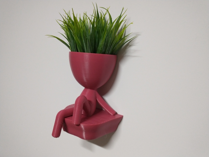 Robert Plant Wall vase/planter 3D Print 492713