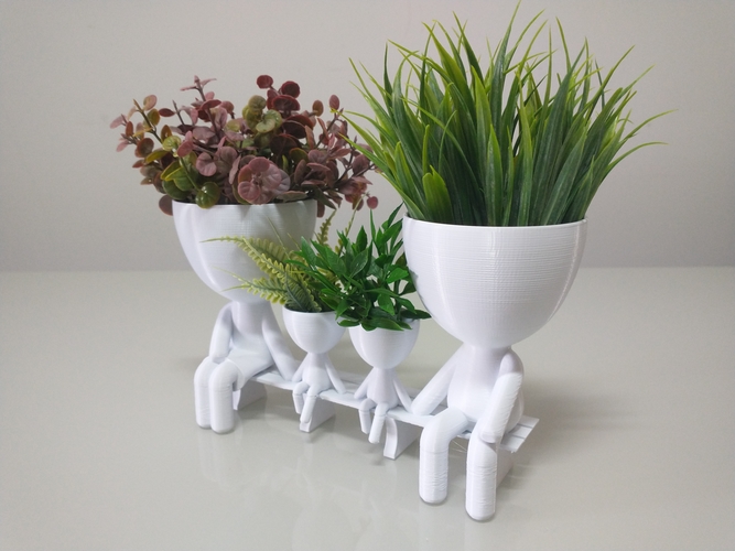 Robert Plant Family vase/planter 3D Print 492733