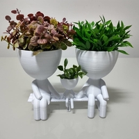 Small Robert Plant Family vase/planter 3D Printing 492734