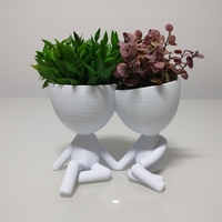 Small Robert Plant Couple vase/planter 3D Printing 492746