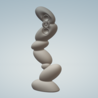 4 printable mini solids of iconic Aural Sculptures by 3BE Audio - Thumbnail 4