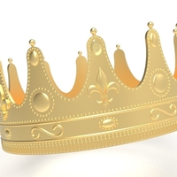 Small queen crown 3D Printing 492880