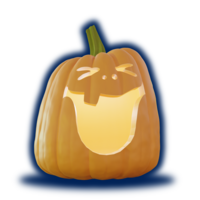 Small Jack-O-Lantern - Big Laugh (Solid and Hollow Versions) 3D Printing 492925