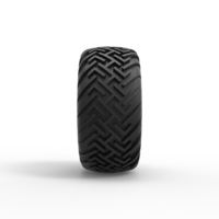 Diecast Dune buggy rear tire 16 Scale 1:25 - Thumbnail 4